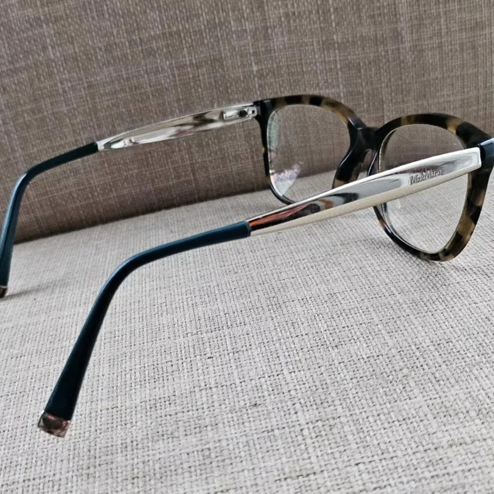 Max Mara Women Eyeglasses Frame Brown Tortoise Glasses Frame Eyewear